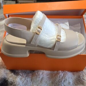 Beige Women's Sandals